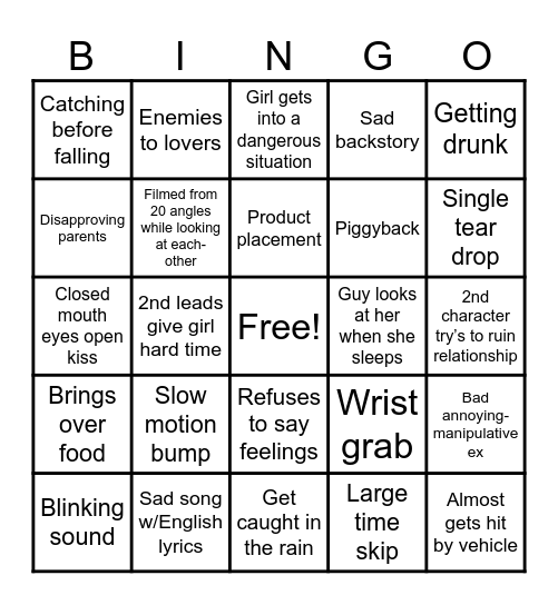 🎏 K DRAMA 🍡 Bingo Card