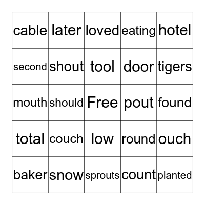 Mole and the Baby Bird Bingo Card