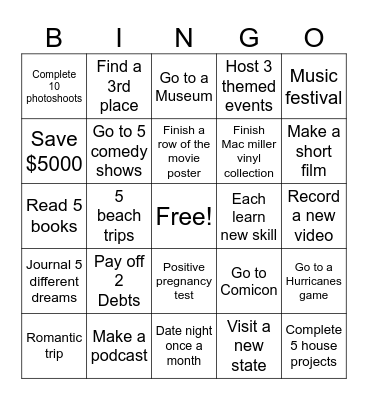 2024 Bingo Card