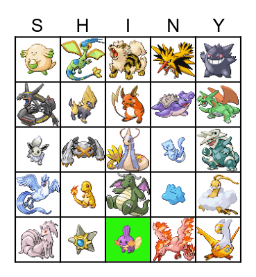 SHINY BINGO 2024 Bingo Card
