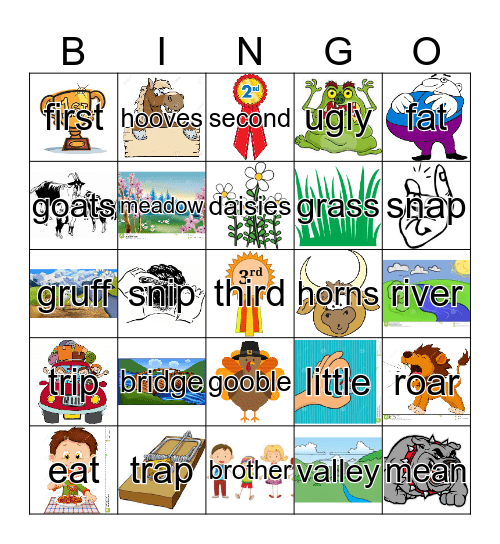 Speech Bingo Card