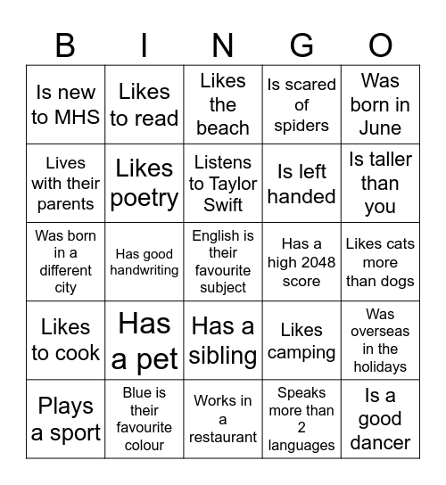 11EAL/D Bingo Card