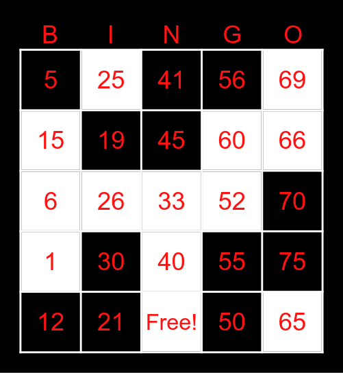 GRIND OR DIE Bingo Card