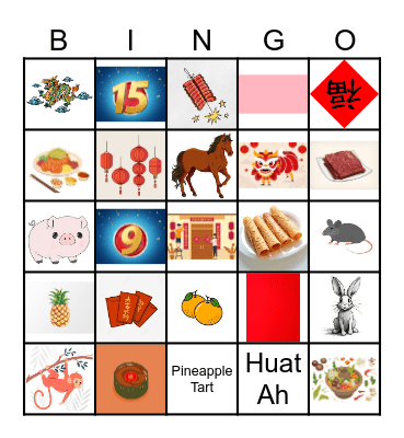 CNY 2024 Bingo Card