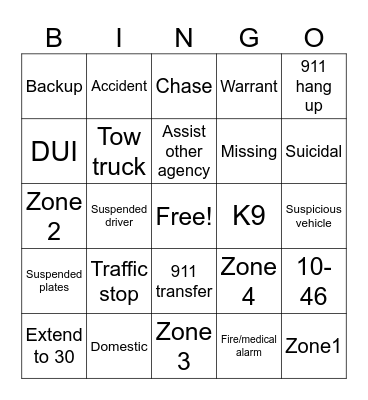 LASCO BINGO Card