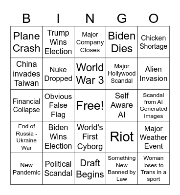 2024 Bingo Card