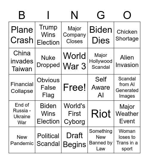 2024 Bingo Card