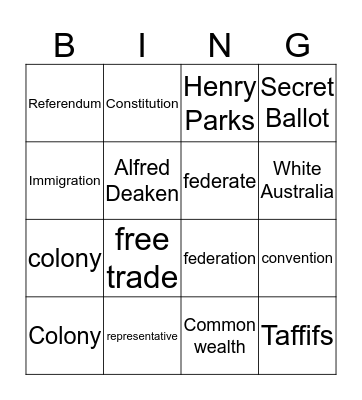 Graces bingo Card