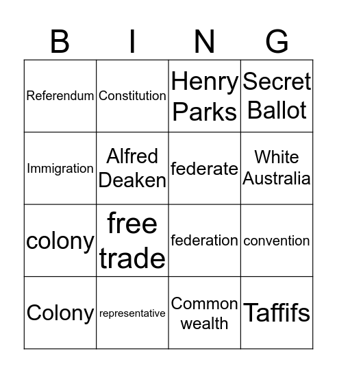 Graces bingo Card