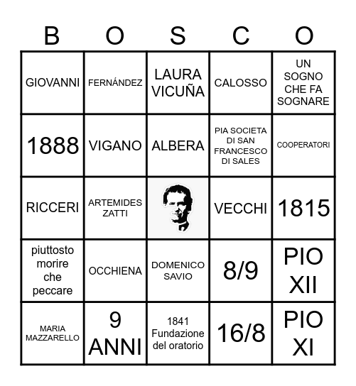 BINGO DON BOSCO Bingo Card