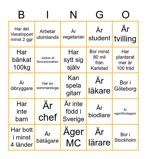 Mingelbingo Card