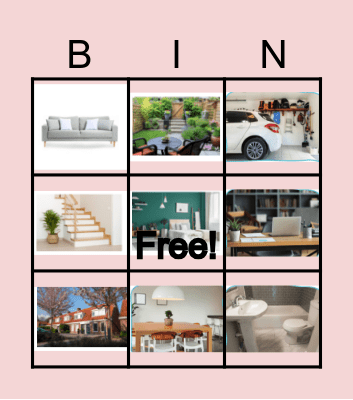 la maison Bingo Card