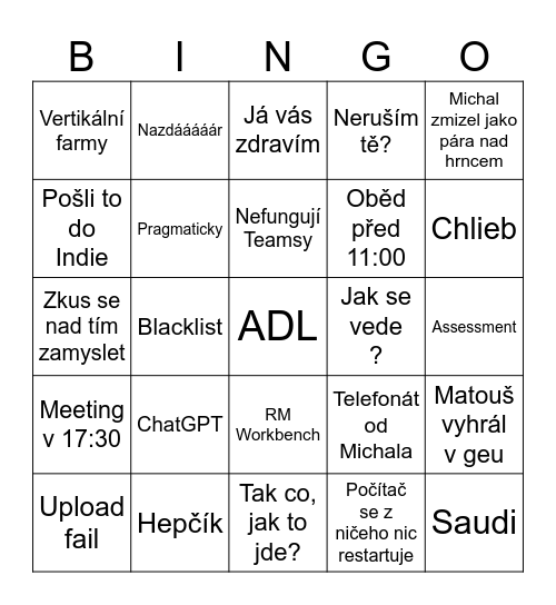 Bingo Card
