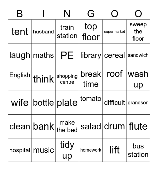 The greatest bingo of all time Bingo Card