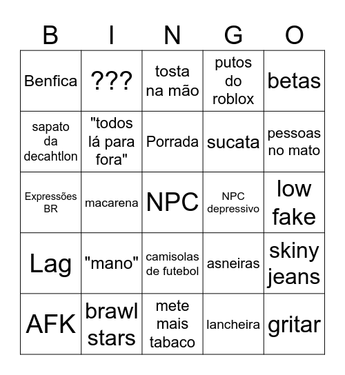 CCB BINGO Card