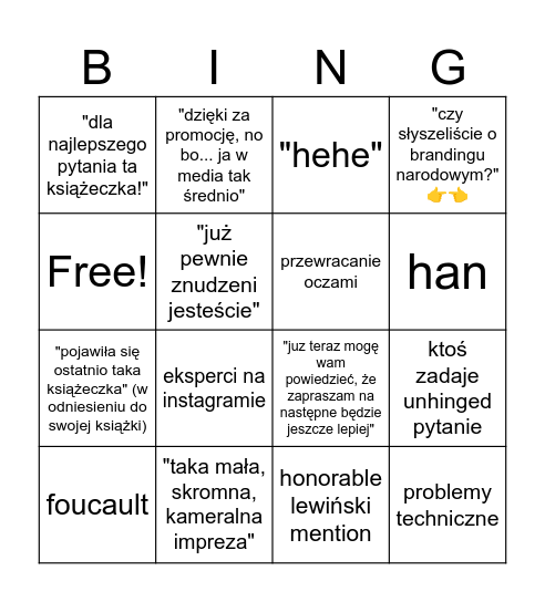 komwiz tematy #7 Bingo Card