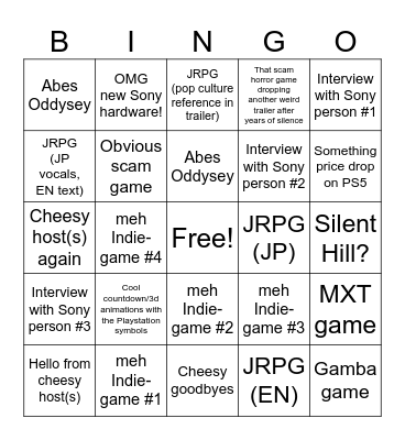 FLOTTE VOLK STATE OF PLAY BINGO Card