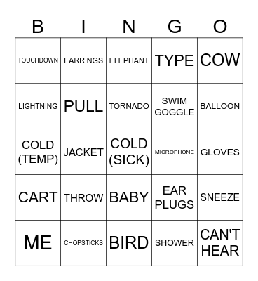 ICONIC SIGNS Bingo Card