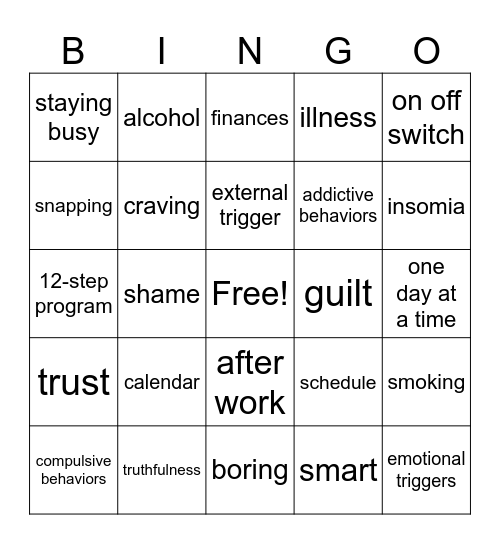 MADRC BINGO Card