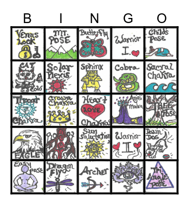 YOGA BINGO Card