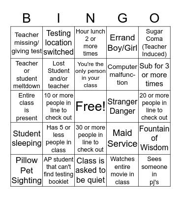 Why Are We Here? Bingo Card