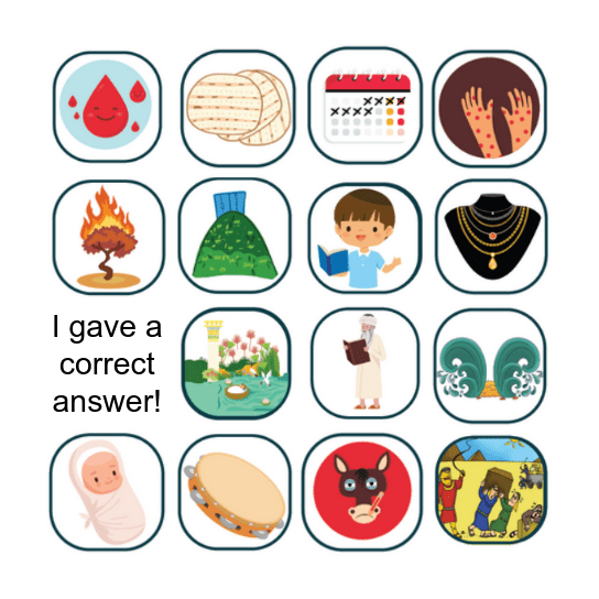 Shemos Part 1 Review Bingo Card