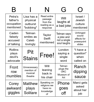 CONTRACTS Bingo Card