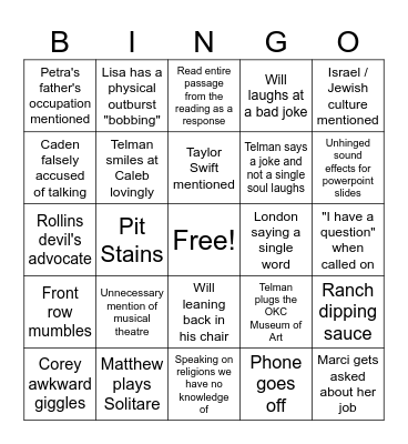 Contracts Bingo Card