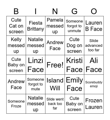 QA-Mazing Sync Bingo Card