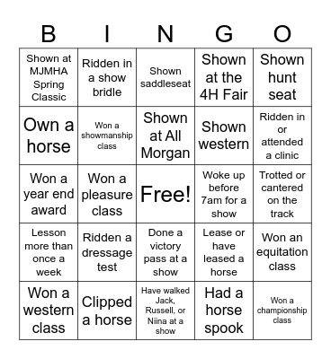 Twin Elm Advanced Bingo Card
