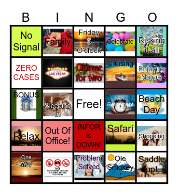 "Day Dream" Bingo Card