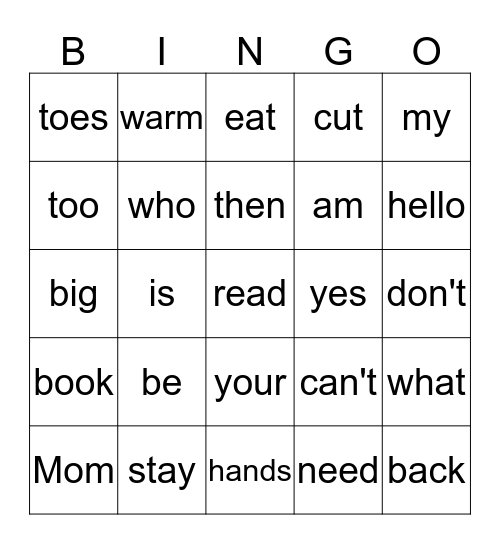 Yellow Fish- last four stories Bingo Card