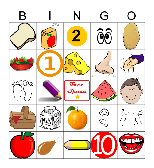 Spanish Bingo Card