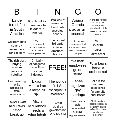 2024 Bingo Card