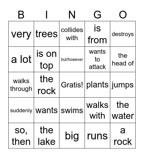Capibara con botas Cap 5-7 Bingo Card