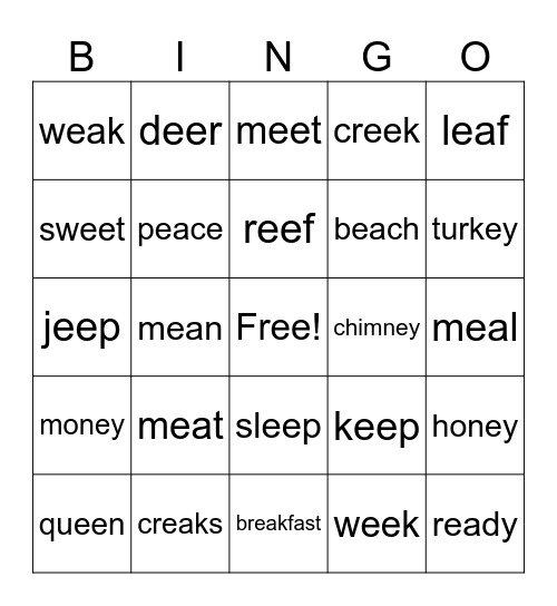 Unit 11: Review Bingo Card