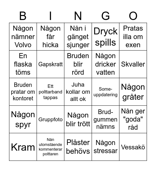 Pamssus polttare 3.2.2024 Bingo Card