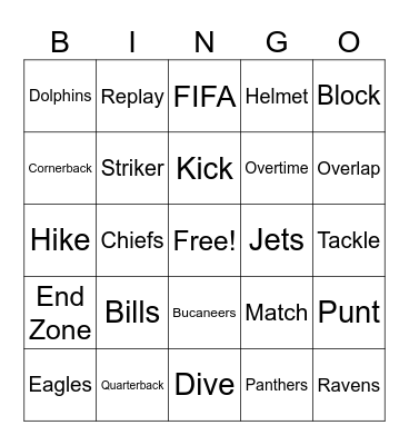 SUPER BOWL LVIII Bingo Card