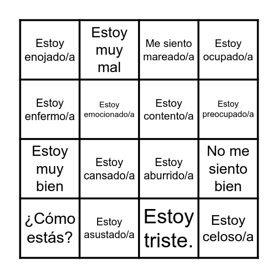 L O T E R Í A Bingo Card