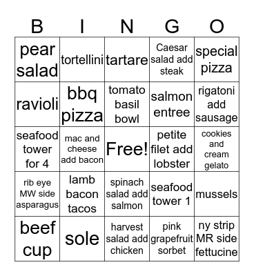 FRIIIII-YAYYYYY!!!!!! Bingo Card