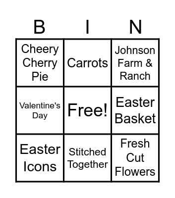 Farmhouse Style Bingo Card