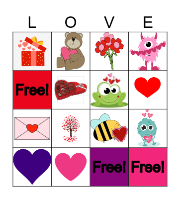 Valentine's Day BINGO Card