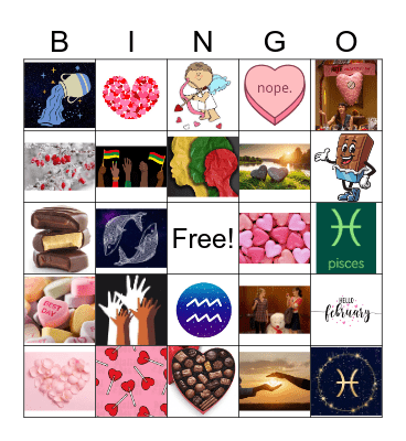AIB February Bingo! Bingo Card