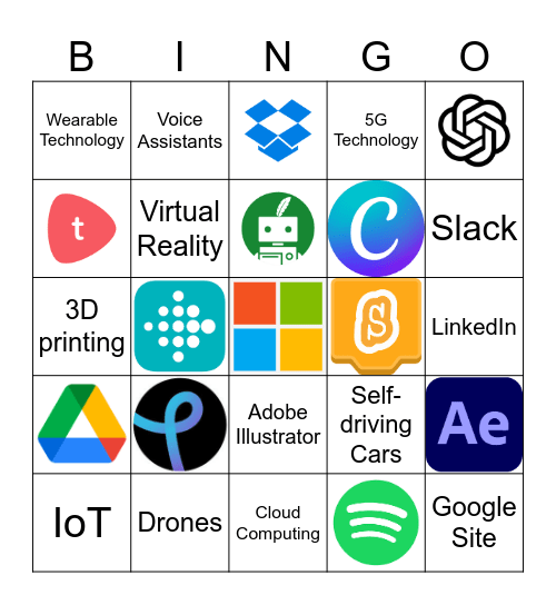 Tech & Talk Bingo Challenge Bingo Card