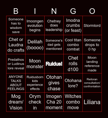 ITFC BINGO: C3 e83 Bingo Card