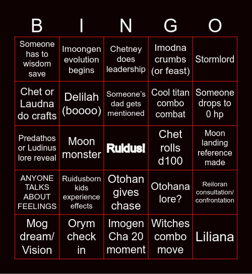 ITFC BINGO: C3 e83 Bingo Card