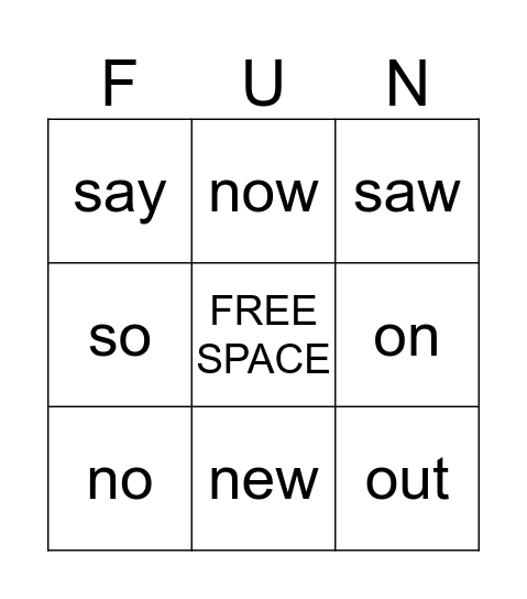 BINGO TIME!! Bingo Card