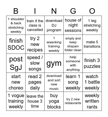 Luci's Fab-ruary Bingo Card