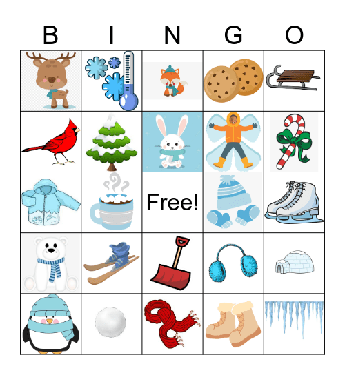 Winter Bingo Card