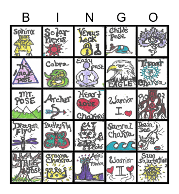 YOGA BINGO Card